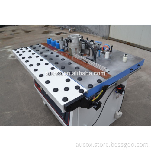 45 degree working table manual edge banding machine